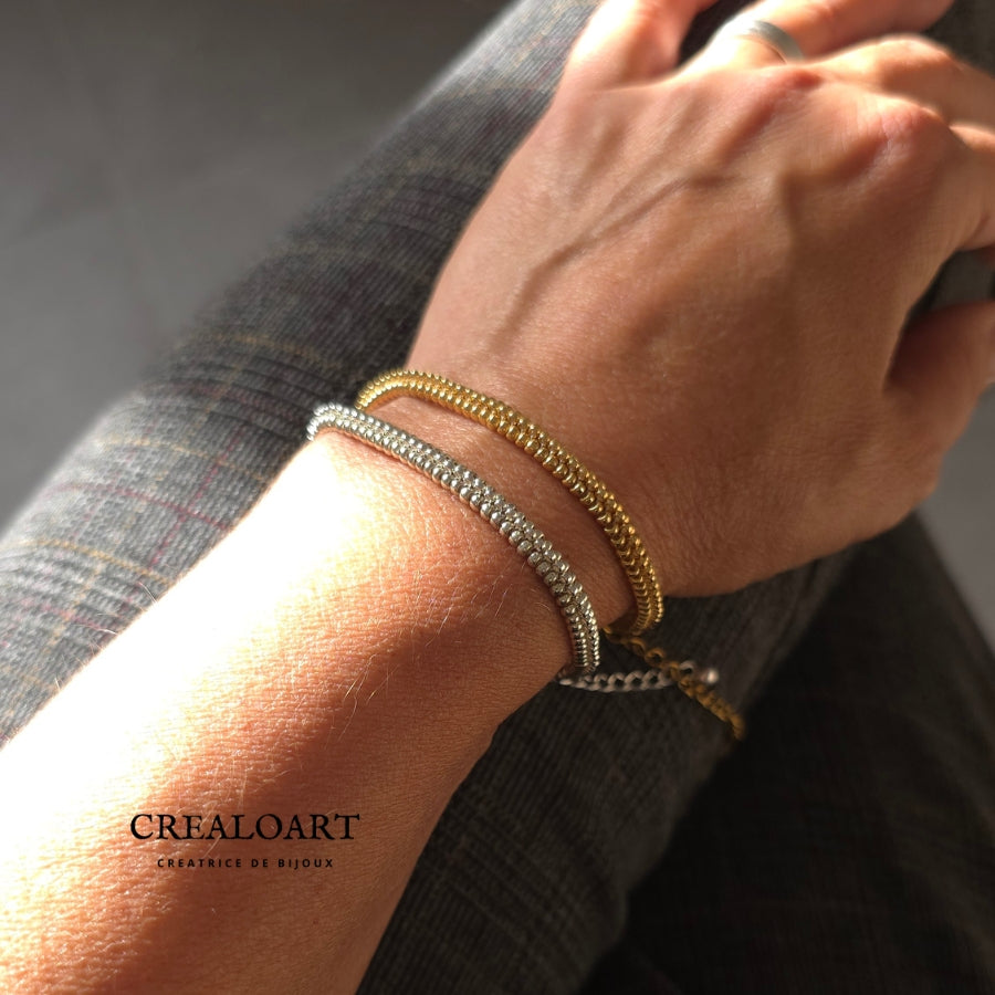 Bracelet Argenté SOCHIC ♡ Triangle