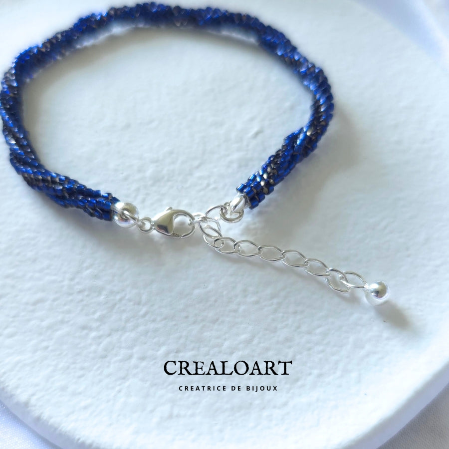 Bracelet Bleu SOCHIC ♡ Torsadé