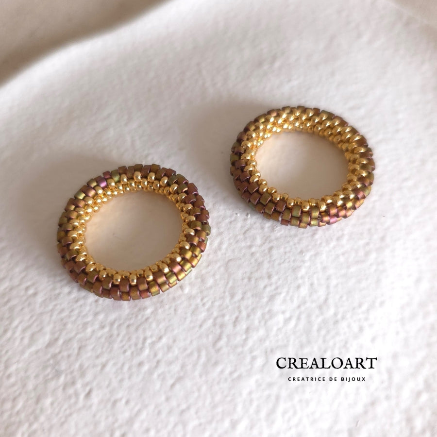 Boucles d'oreilles ORÉA Vert Picasso