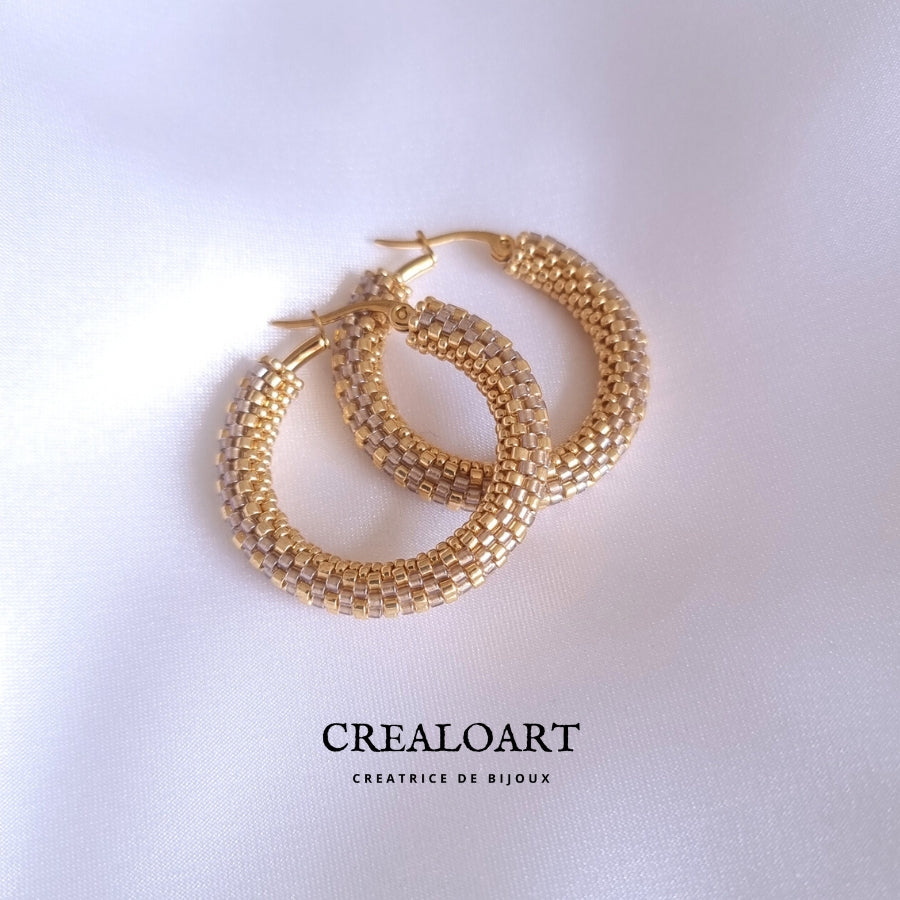 Boucles d'oreilles CASSIOPÉE Dorée