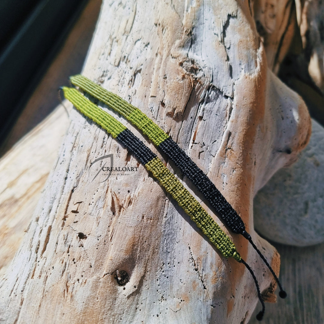 Minimalistes HOMME Vert & Noir