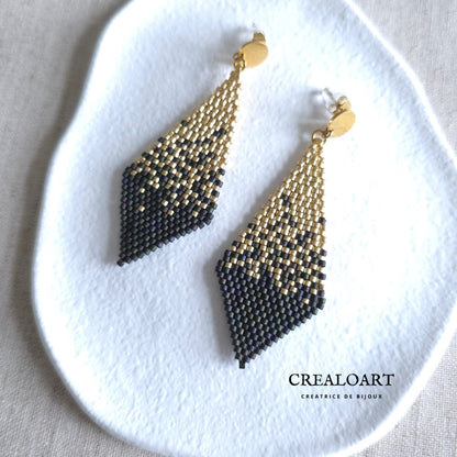 Boucles d'oreilles CHIC "LOSANGE"