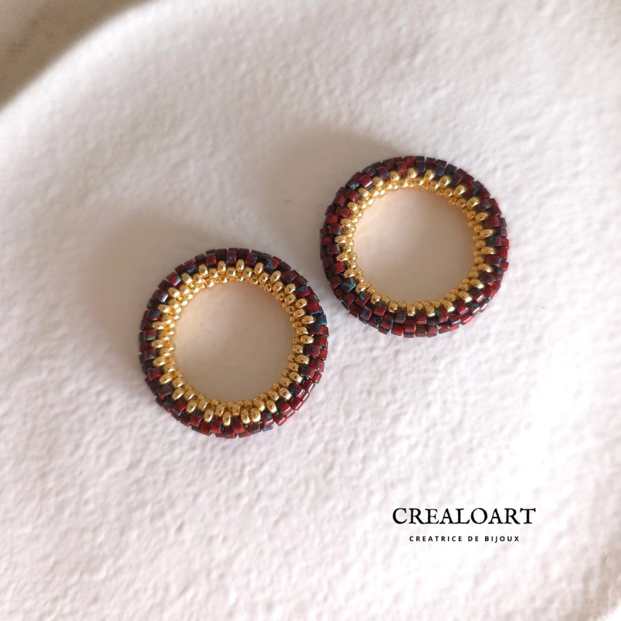 Boucles d'oreilles ORÉA Rouge Picasso