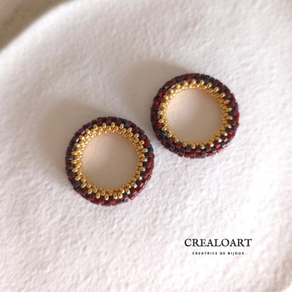 Boucles d'oreilles ORÉA Rouge Picasso