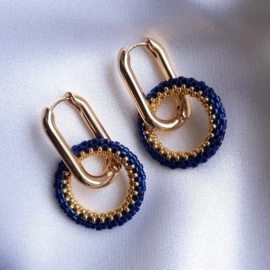 Boucles d'oreilles ORÉA Bleu marine