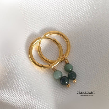Boucles d'Oreilles PAMPILLES Agates