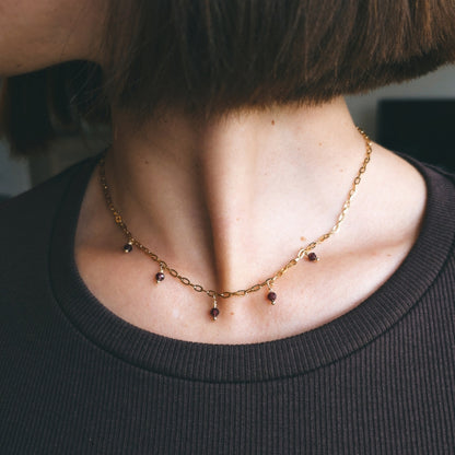 Collier Pierres de Grenat