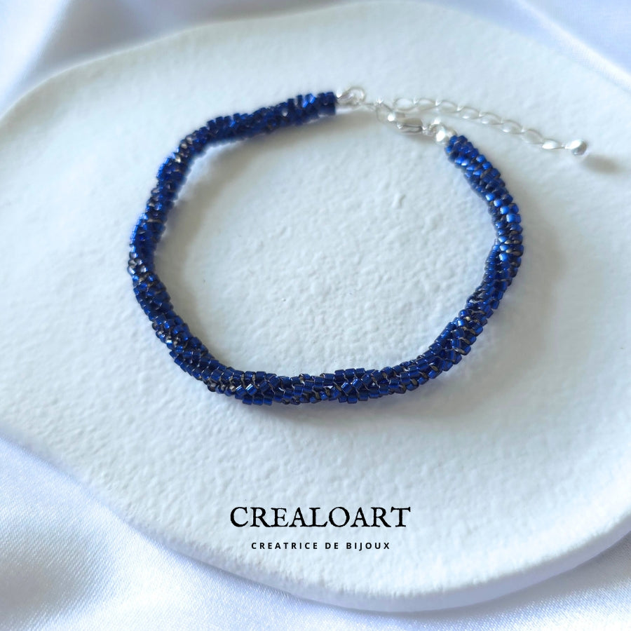 Bracelet Bleu SOCHIC ♡ Torsadé