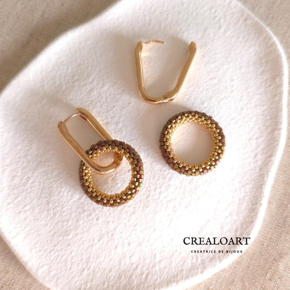 Boucles d'oreilles ORÉA Vert Picasso