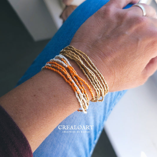Collier/Bracelet Orange