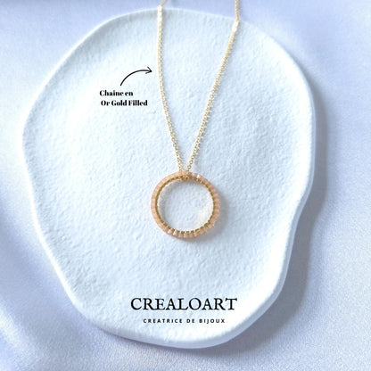 Parrure Rose Poudrée (Boucles d'oreilles ORÉA)