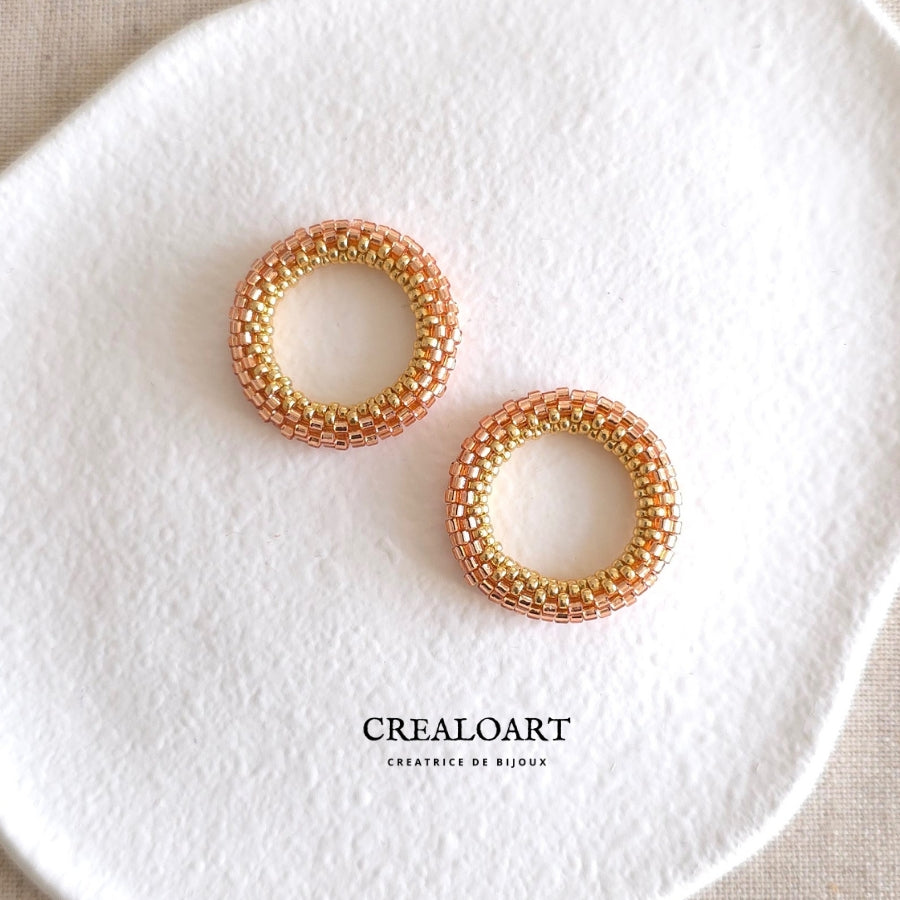 Boucles d'oreilles ORÉA Saumon