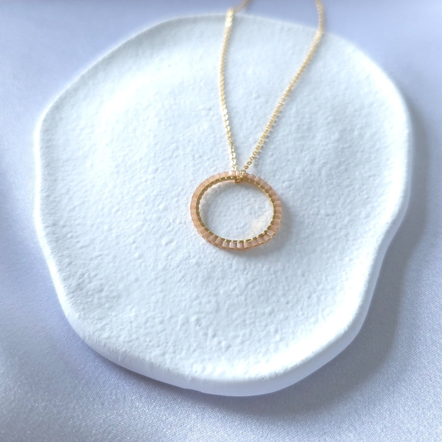 Parrure Rose Poudrée (Boucles d'oreilles ORÉA)