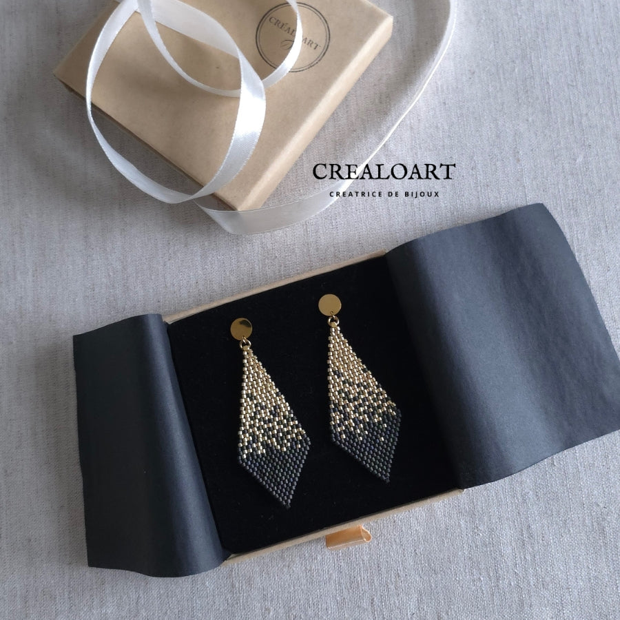 Boucles d'oreilles CHIC "LOSANGE"