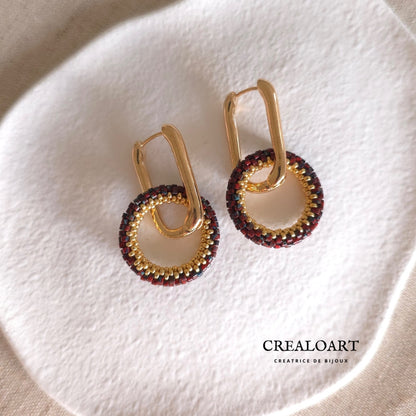 Boucles d'oreilles ORÉA Rouge Picasso