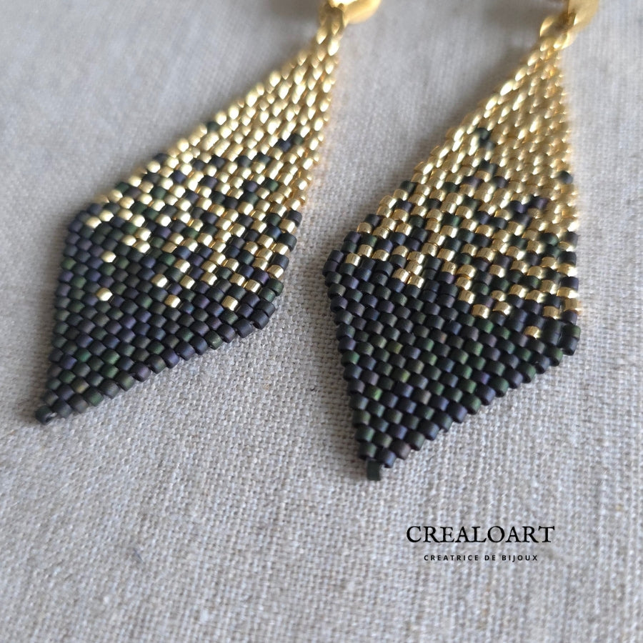 Boucles d'oreilles CHIC "LOSANGE"