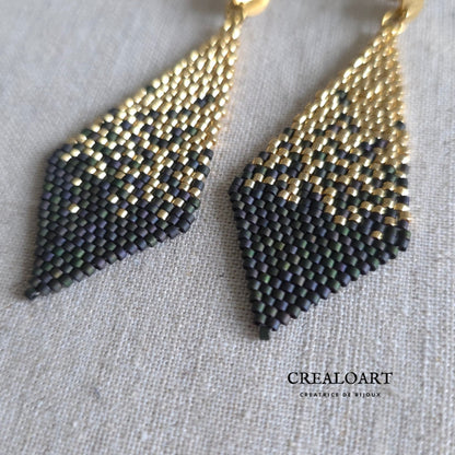 Boucles d'oreilles CHIC "LOSANGE"