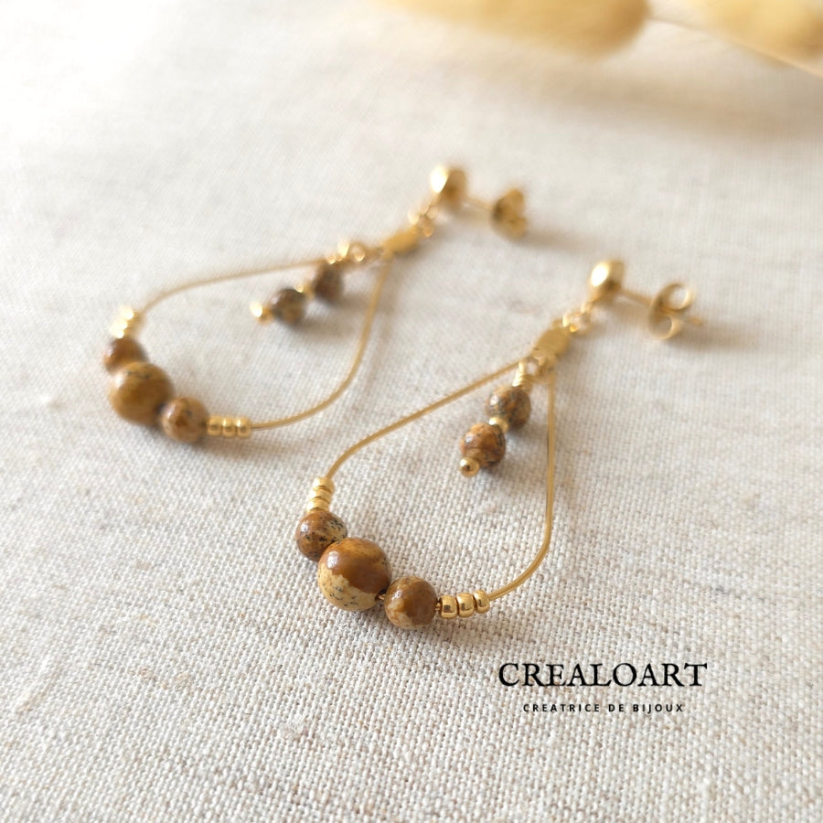 Créoles LUMÉA - Pierres de Jaspe