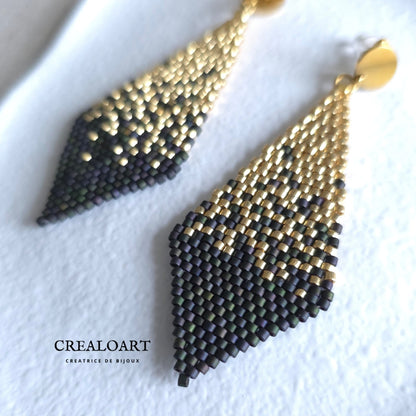 Boucles d'oreilles CHIC "LOSANGE"