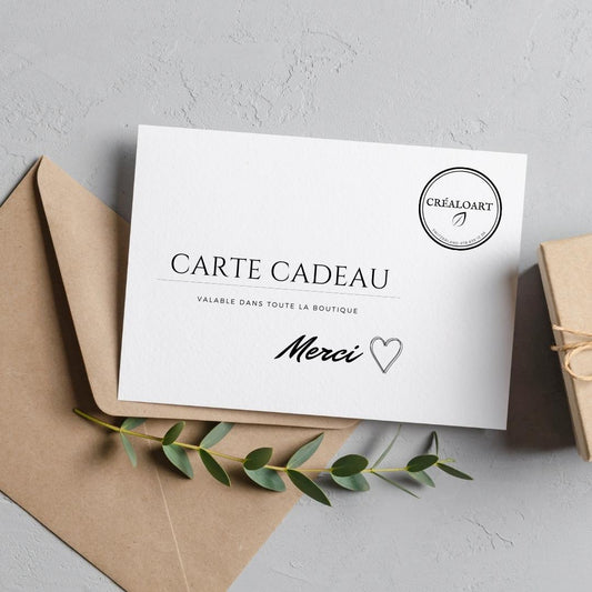 CARTE CADEAU "Merci"