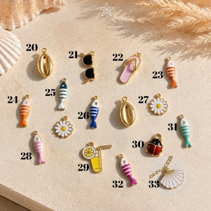 Bracelet de Cheville Coquillage Doré et Perles – Bijou de Pied Été Femme