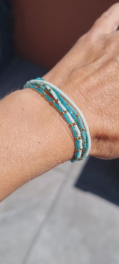 SOMMER-Armbänder Himmelblau 