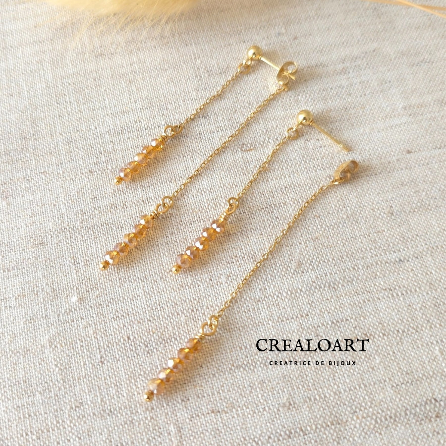 Boucles AZURINE ambrées