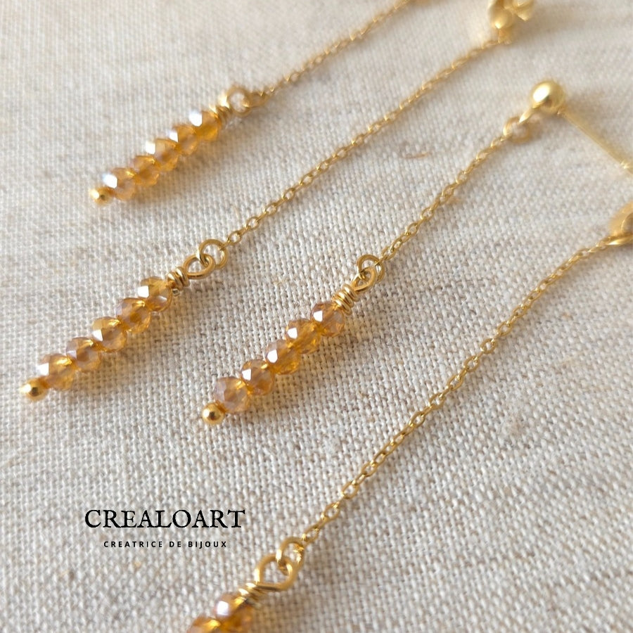 Boucles AZURINE ambrées