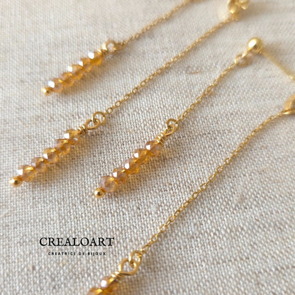 Boucles AZURINE ambrées