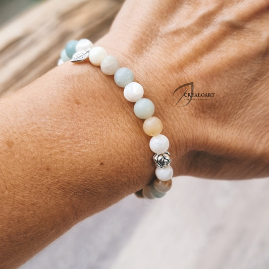 Bracelet Femme Jadéïte & Pierre de lune