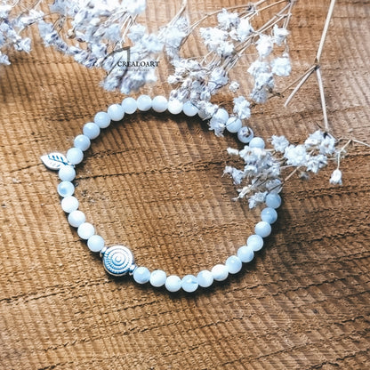 Bracciale da donna semplice in pietra di luna