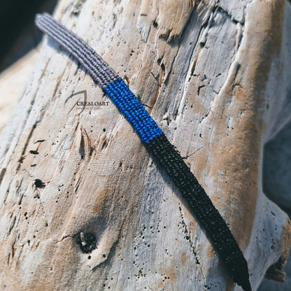 Minimaliste HOMME Noir & Bleu